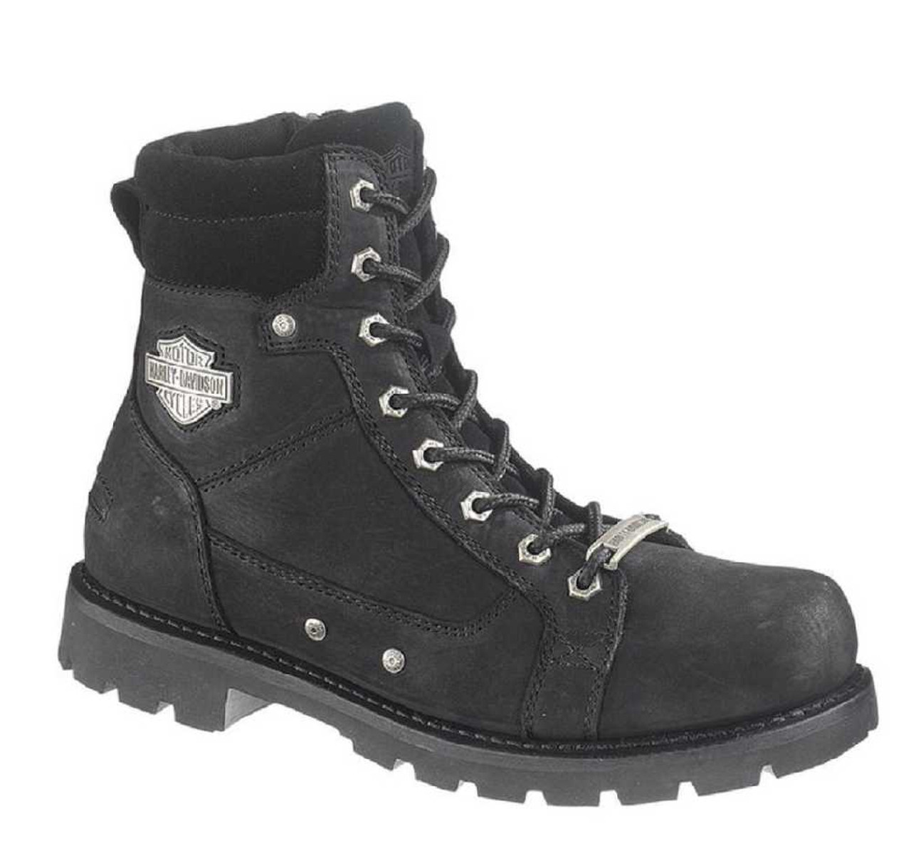 Harley-Davidson® Men's Renzo Lace-Up 6-Inch Black Motorcycle
