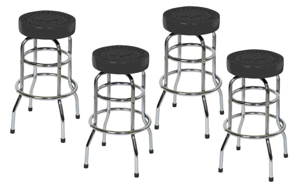 HarleyDavidson® Skull Bar Stool, Heavy Guage Steel HDL12114, SET OF 4