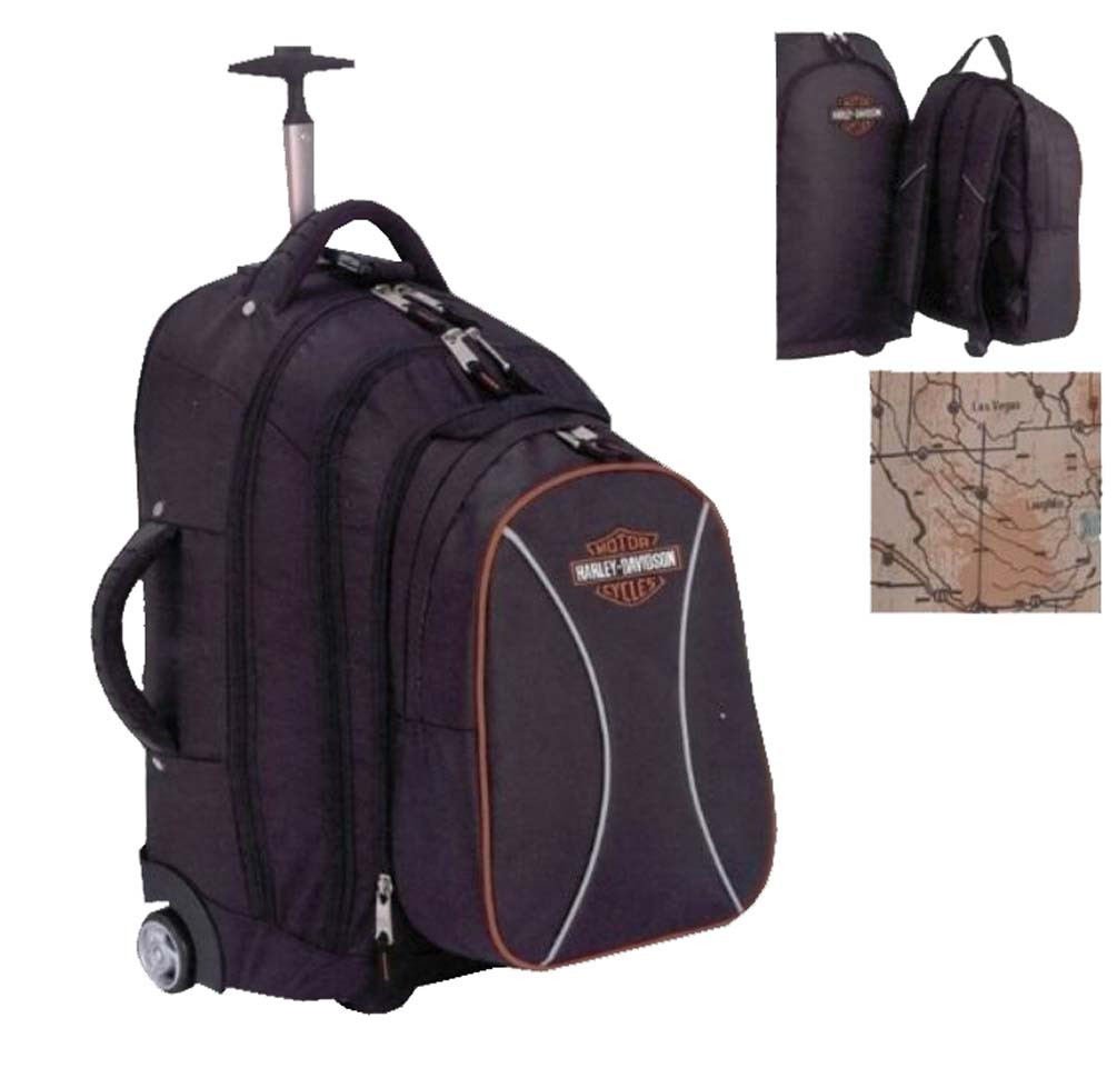 Harley-Davidson® Bar & Shield Wheeled Backpack 99618 - Wisconsin