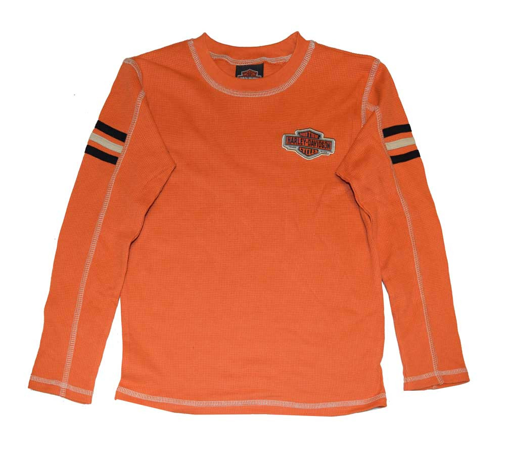 Harley-Davidson® Little Boys' Thermal Shirt, Bar & Shield LS Tee