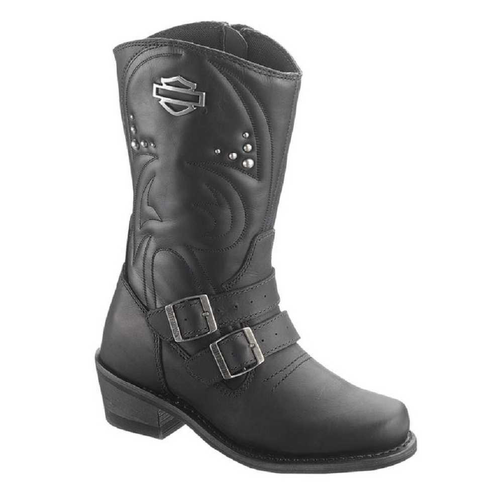 Harley-Davidson® Women's Kayla Black Boots. 10-Inch Shaft, 2-Inch