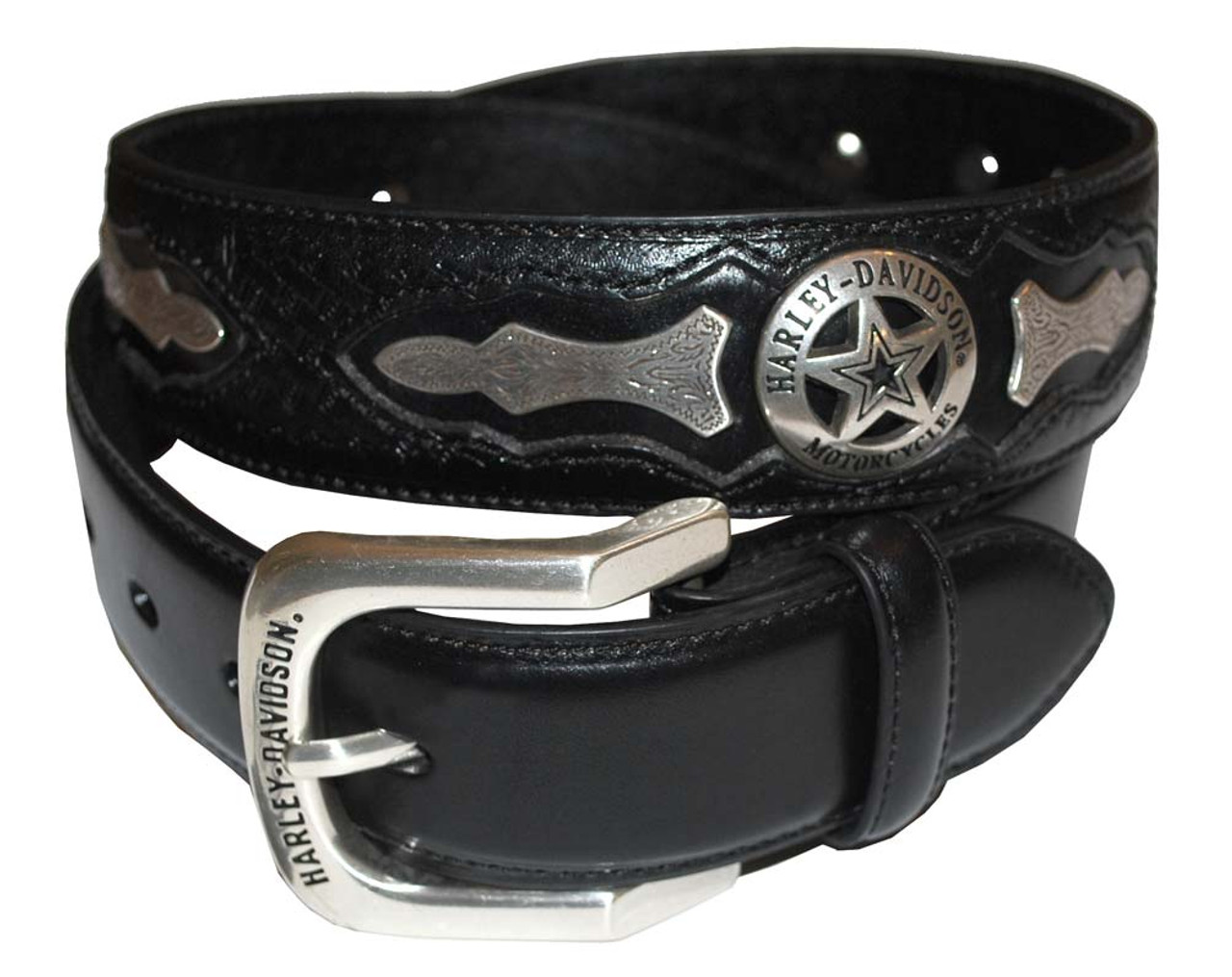 Harley-Davidson® Mens Deputy Leather Belt HDMBT10006