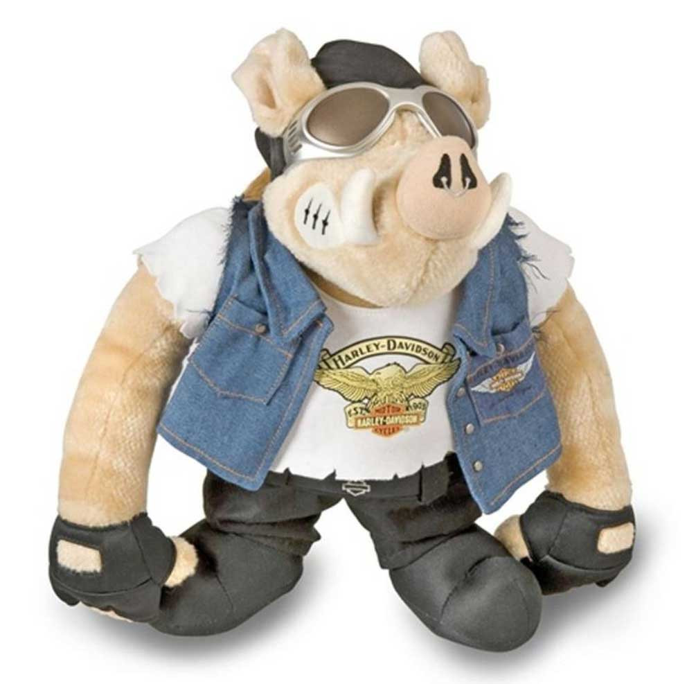 Harley-Davidson® Kid's Stuffed Animal, Biker Road Hog II, 12.5