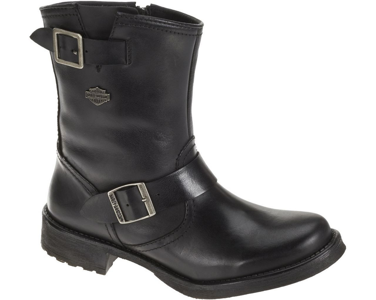 Harley-Davidson® Women's Halsey 8-Inch Black Leather Boots. D83765