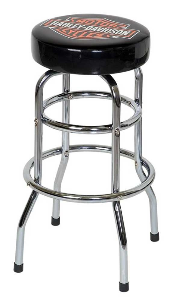 HARLEY-DAVIDSON バー＆シールド バースツール HDL-12116 Harley-Davidson® Classic Bar & Shield Logo Bar Stool HDL-12116A