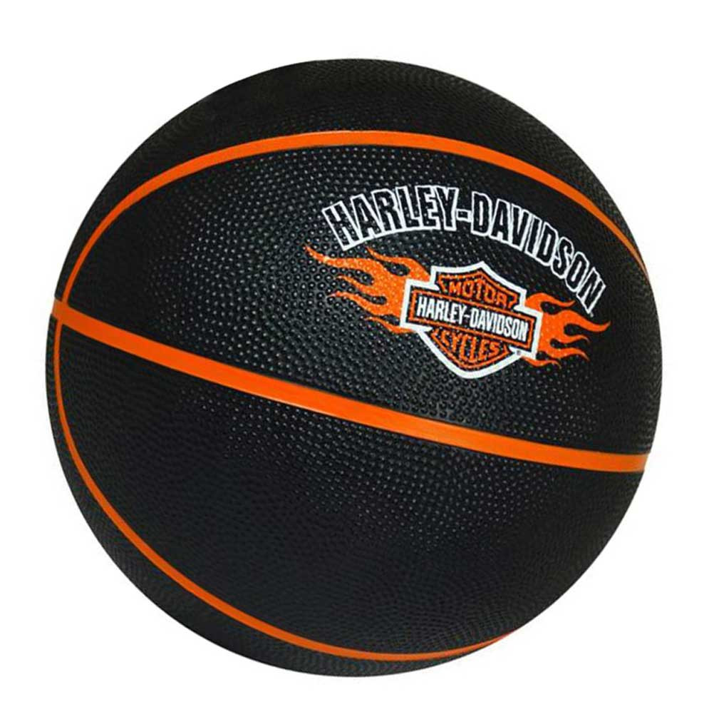 Harley-Davidson® Basketball, Bar & Shield Flames Logo, Full Size