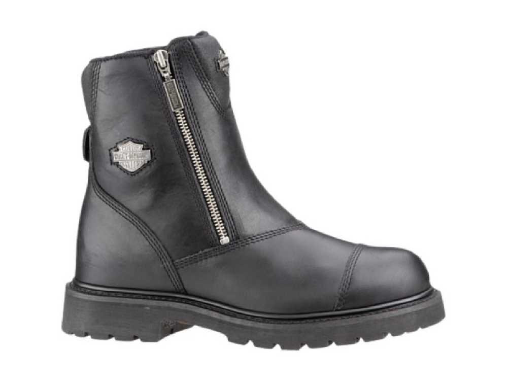 Harley-Davidson® Men's Interstate 6-Inch Twin Zip Black Boots