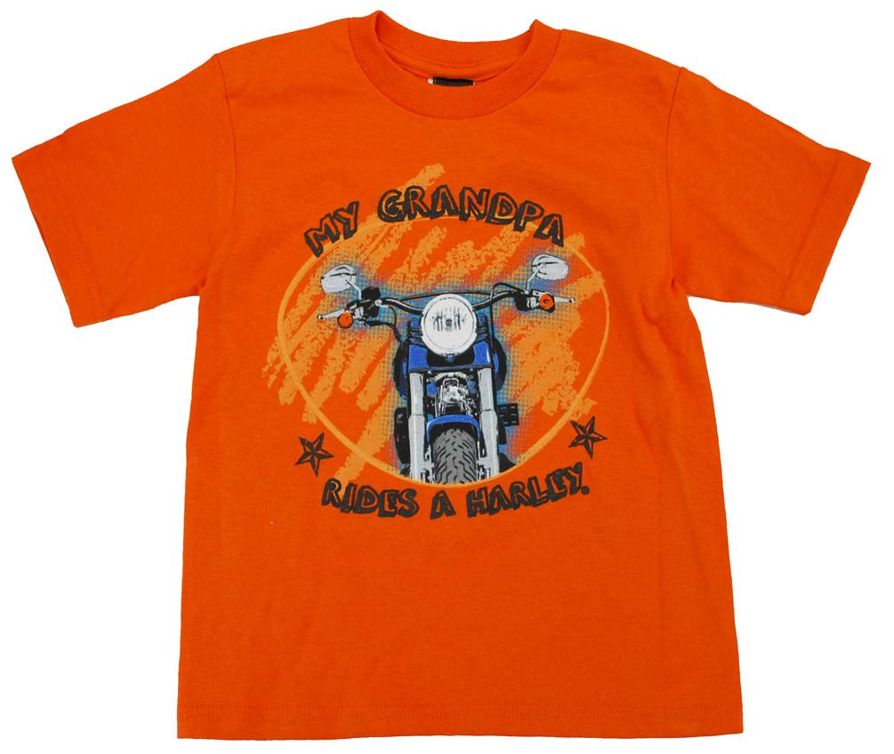 Harley-Davidson® Little Boys' Grandpa Rides A Harley T-Shirt
