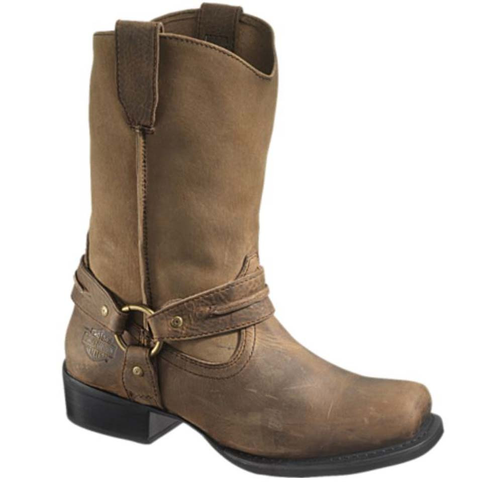 Harley-Davidson® Men's Stan Brown 11-Inch Motorcycle Boots, Rough