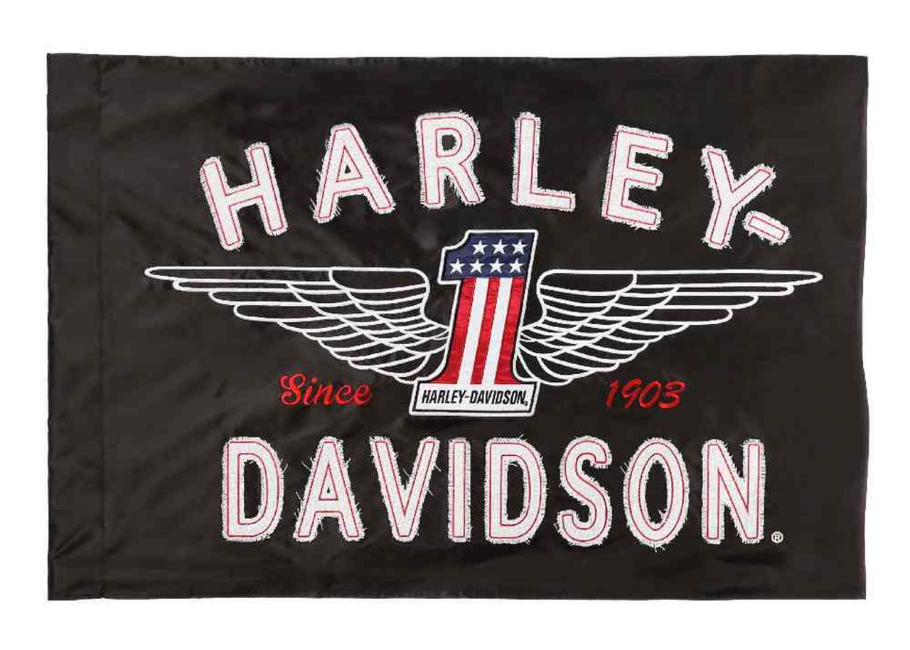 Harley-Davidson Embroidered Edgy Emblem Patch, 8 x 6, Black & Burgundy EM321364, Size: Large, BlackBurgundy