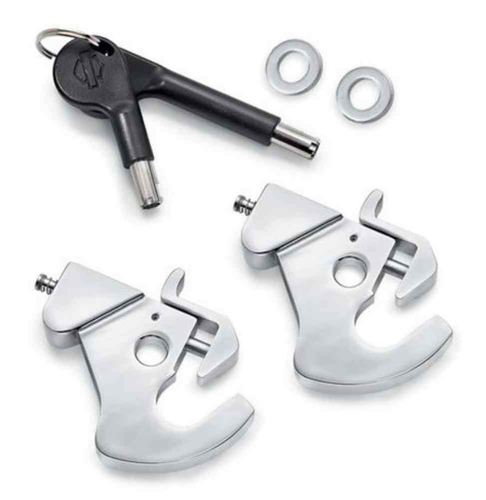 Harley-Davidson チェーンロック 鍵付き Harley-Davidson® Locking Detachable Latch Kit, Pair w/ Two Keys
