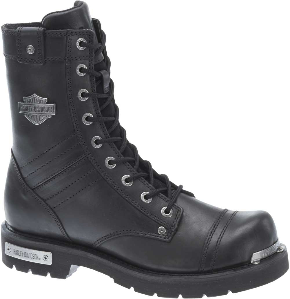 Harley-Davidson® Men's Flatwood Side-Zip Motorcycle Boots Black or