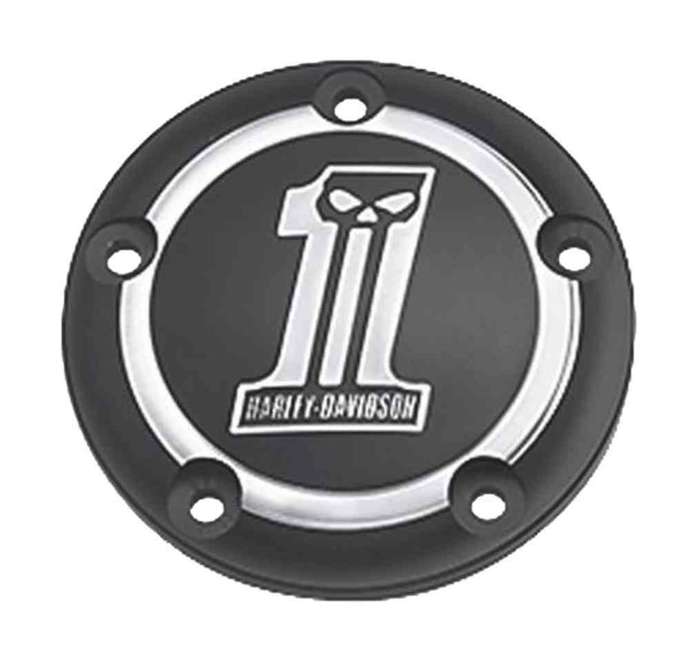 Harley-Davidson® Dark Custom #1 Skull Timer Cover, Fits Twin-Cam