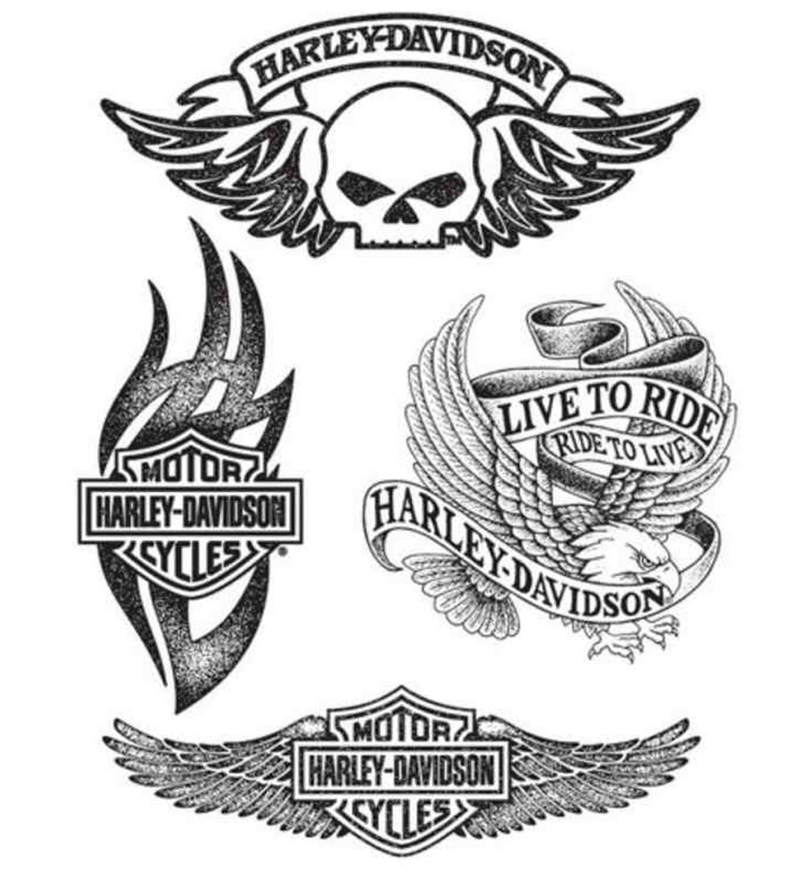 harley davidson eagle logo tattoo