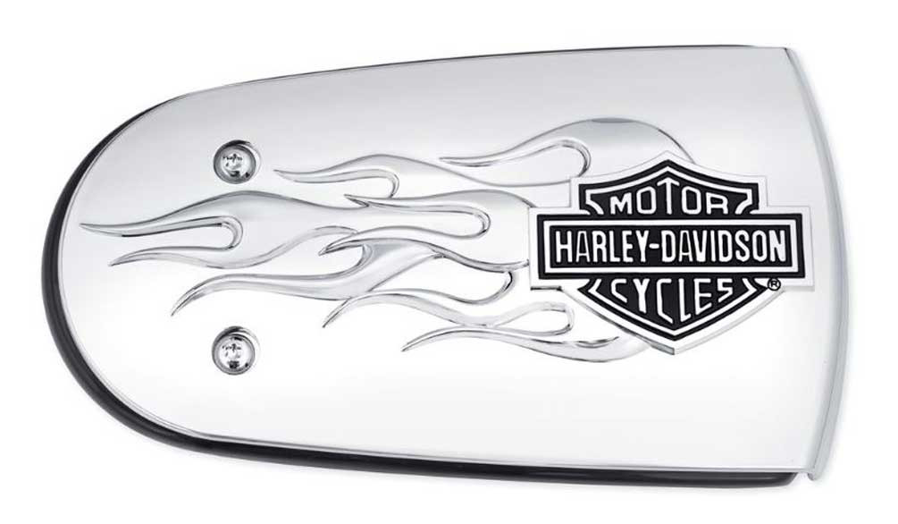 Harley-Davidson® B&S Flames Air Cleaner Trim, Fits Softail & Etc