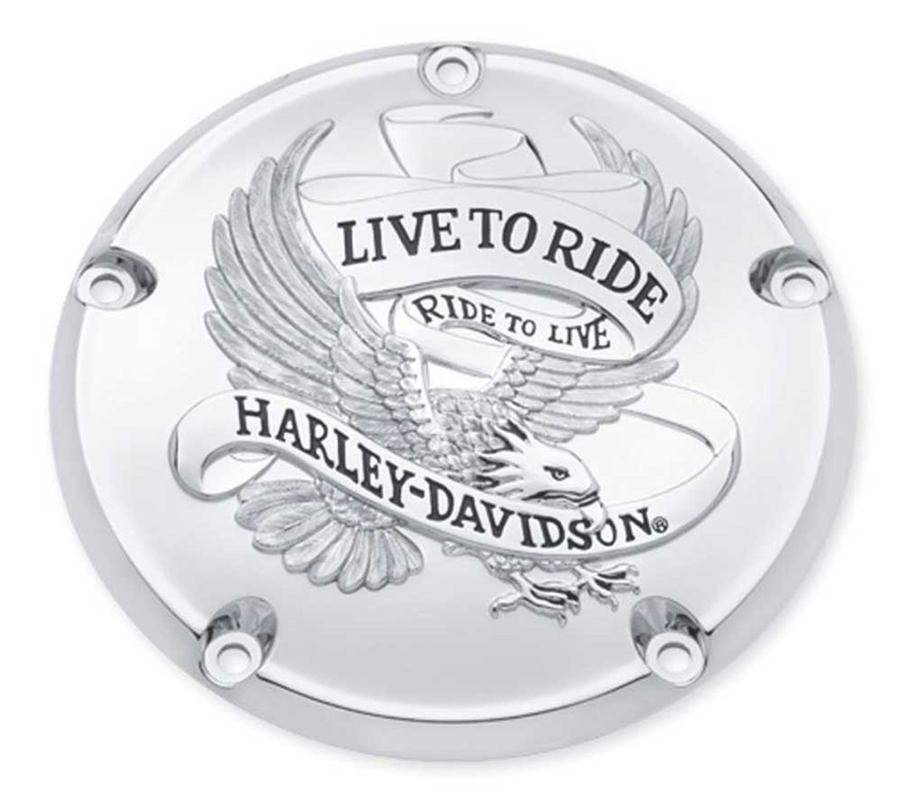 Harley-Davidson® Live to Ride Derby Cover, Fits Dyna, Softail & Etc.  25372-02A