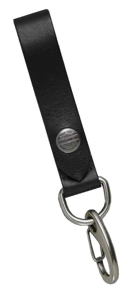 Harley-Davidson® Men's Bar & Shield Snap Leather Key Fob, 6.75