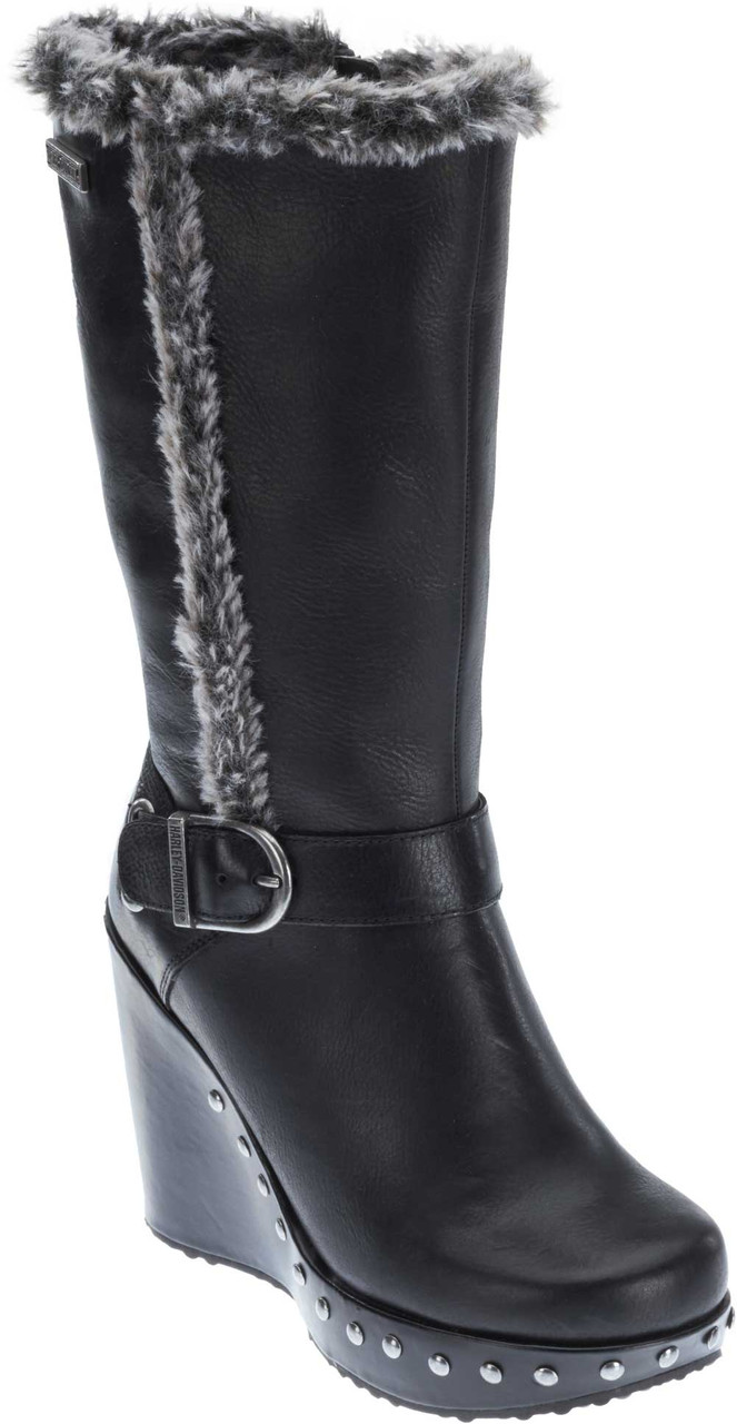 harley davidson wedge boots