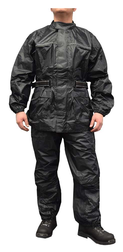 Redline Unisex 2-Piece Motorcycle Rain Suit, Waterproof w/ Heat