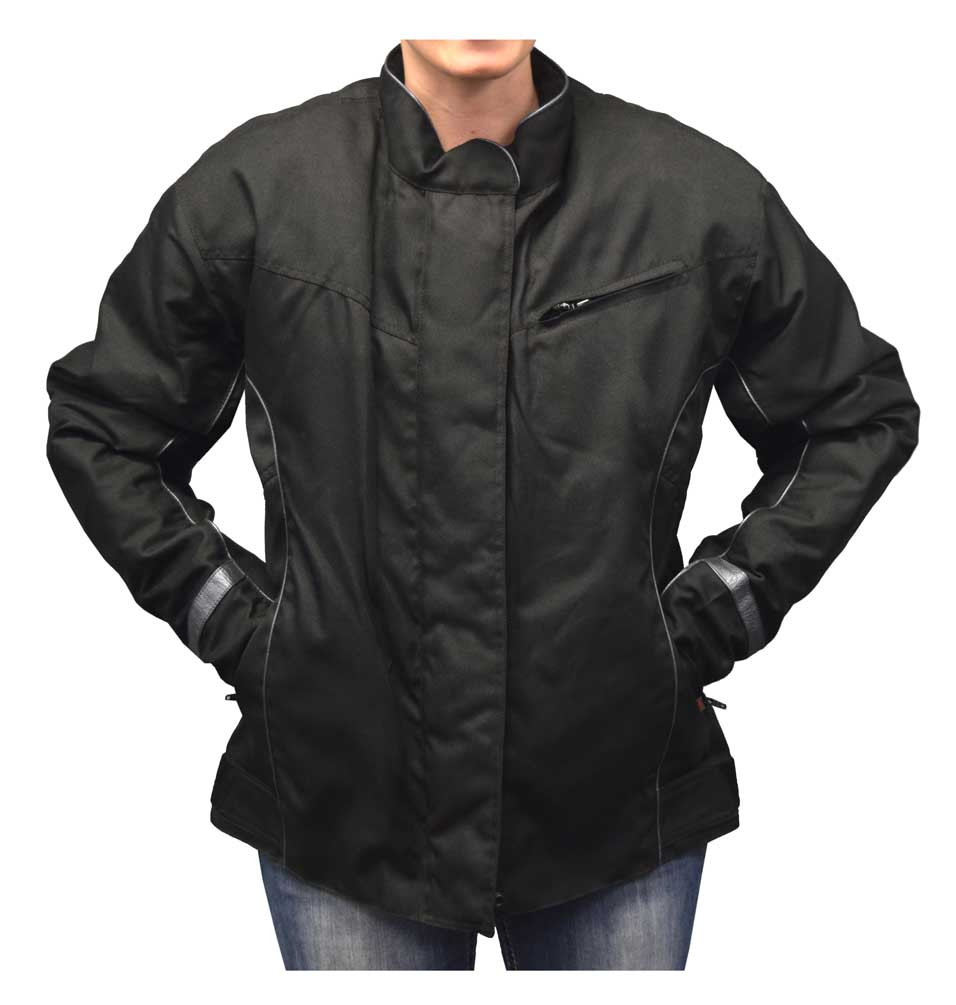 solid black windbreaker