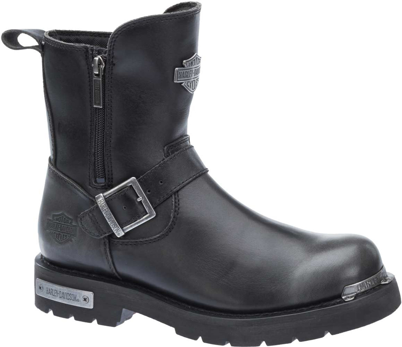 Harley-Davidson® Men's Startex Black-Silver Motorcycle Boots