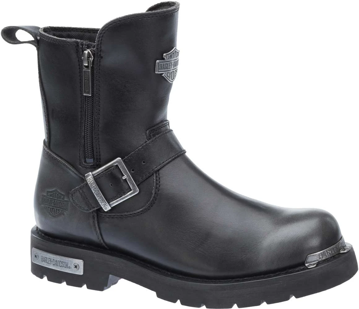 Harley-Davidson Black Leather Engineer Riding Boots with Silver Hardware Harley-Davidson® Men main image 3