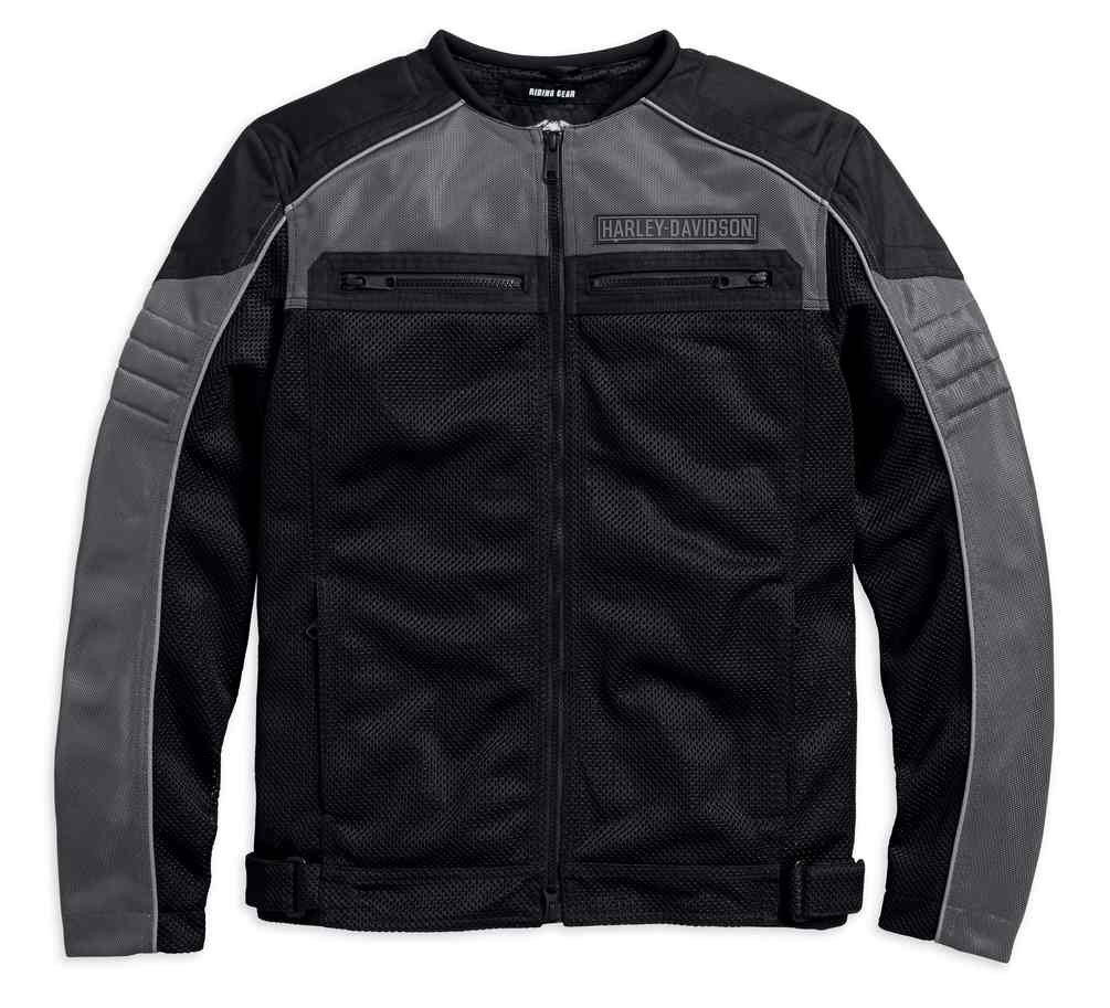 Harley-Davidson® Men's Toil Collarless Colorblocked Mesh Riding