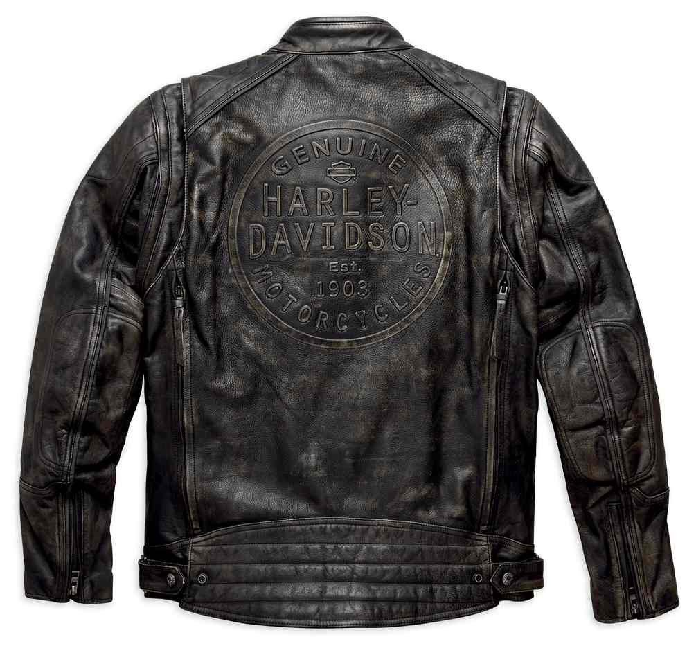 HarleyDavidson® Men's Ironwood Convertible Leather Jacket, Black 97167