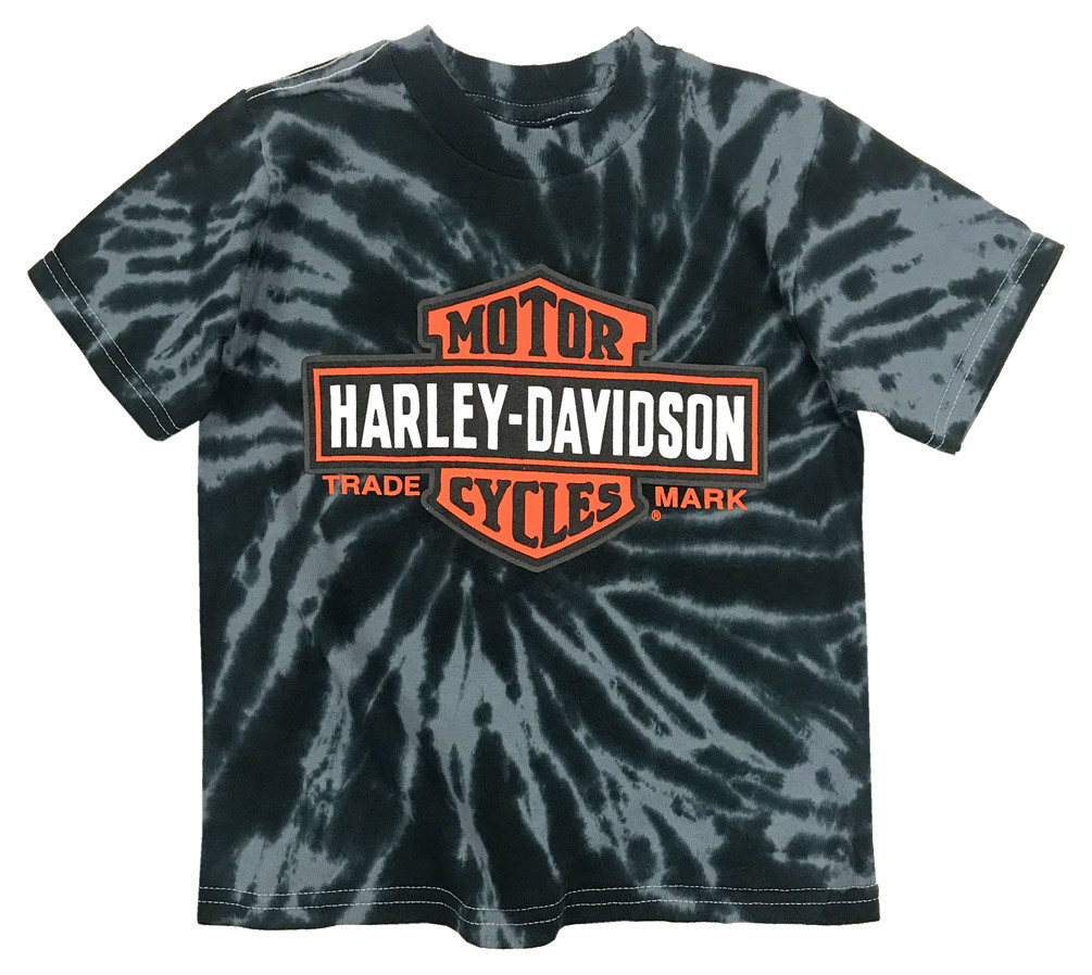 Harley-Davidson® Big Boys' Bar & Shield Swirl Tie-Die T-Shirt