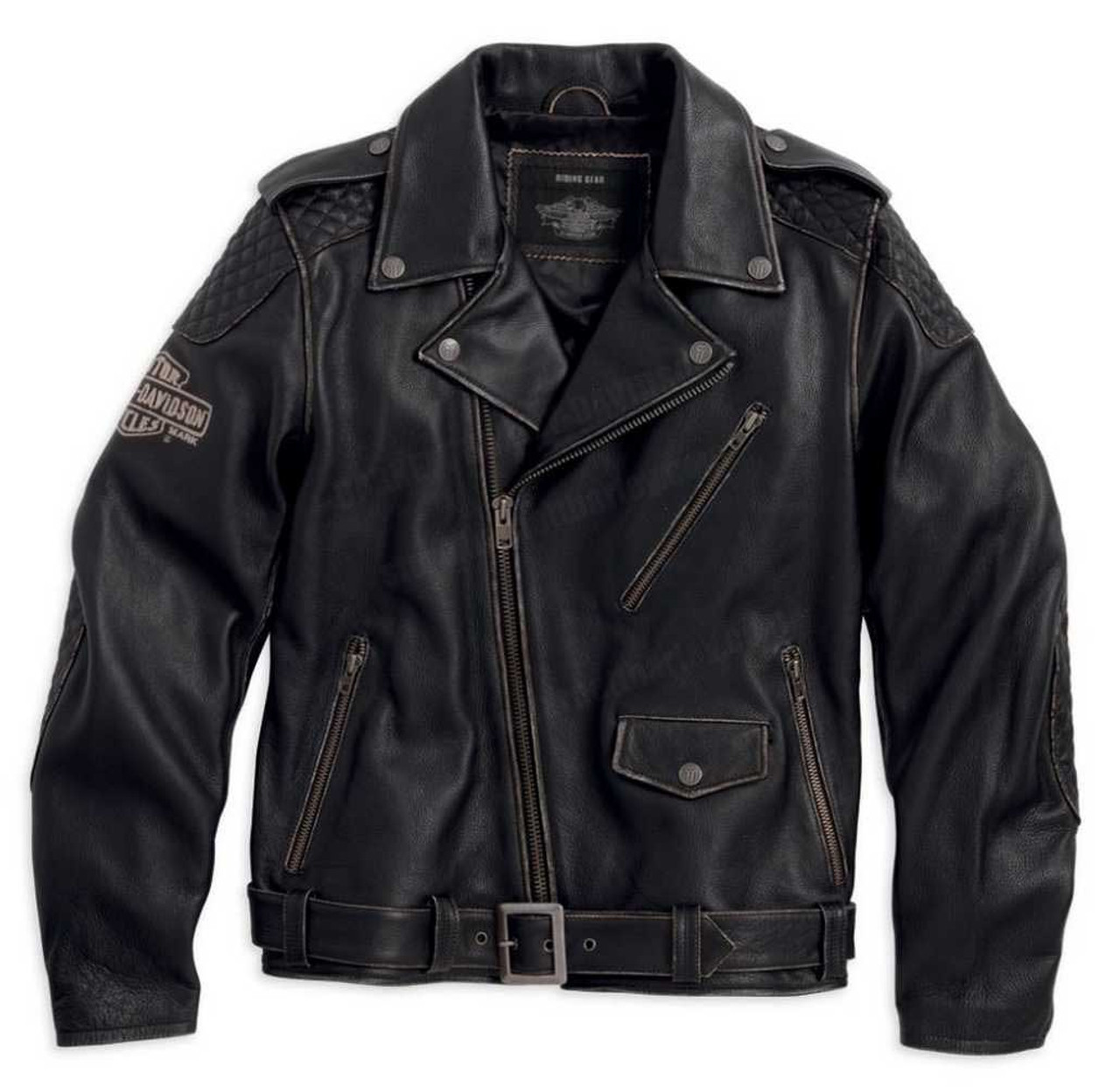 Harley davidson vintage leather shop motorcycle jacket