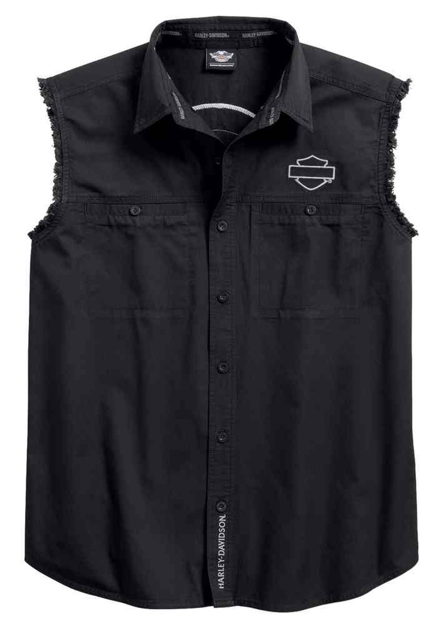 Harley-Davidson® Men's Circle Eagle Sleeveless Blowout Shirt, Black ...
