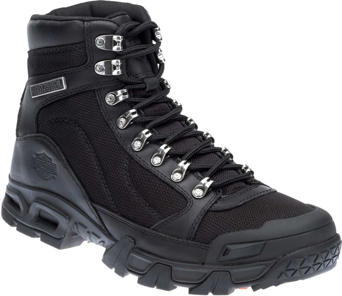 Harley-Davidson® Men's Parkwood Black Leather and Mesh Motorcycle