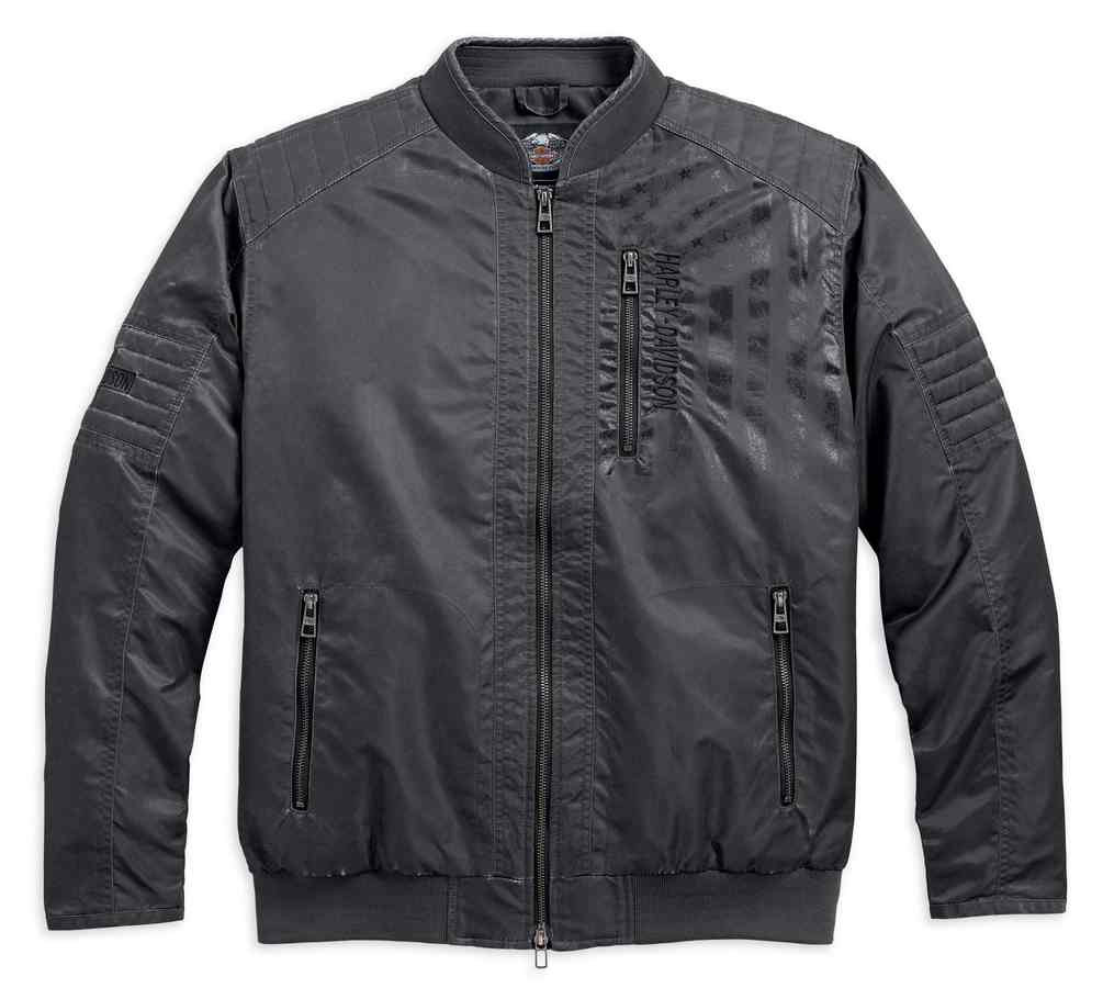 Harley-Davidson® Men's Intrepid Distressed Nylon Twill Jacket
