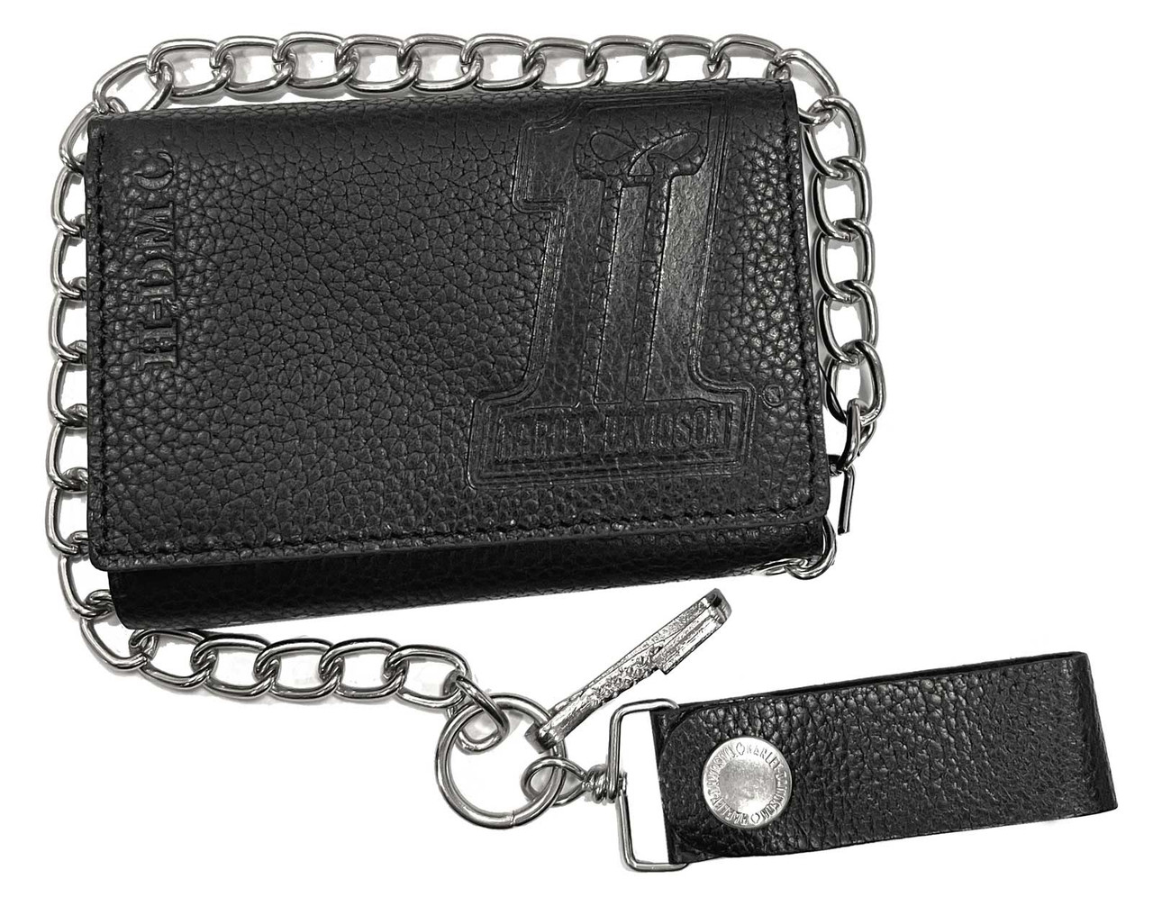 Leather Biker Wallet - for The Road Ahead, Black