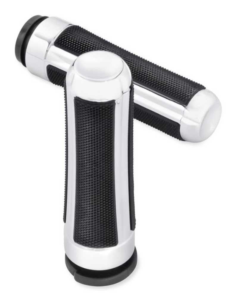 Harley-Davidson® Airflow Hand Grips - Chrome Finish, 1.6 inch