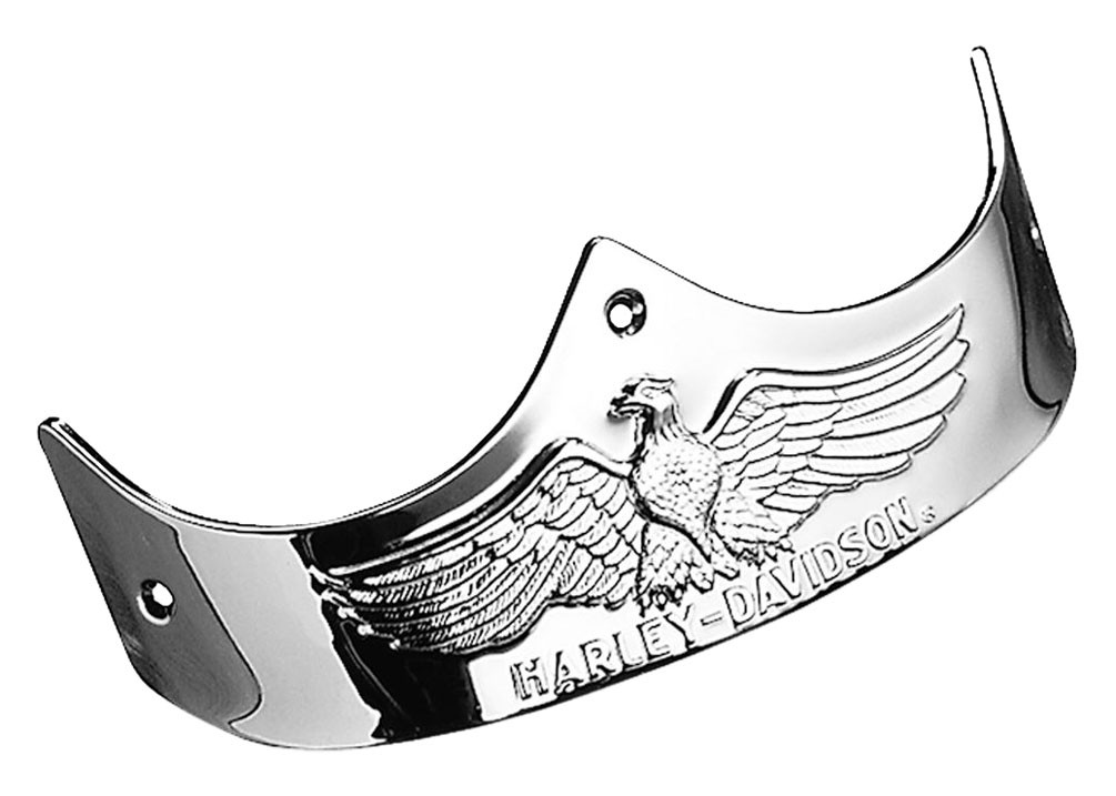 Harley-Davidson® Rear Eagle Fender Trim - Chrome, Fits Fat Boy