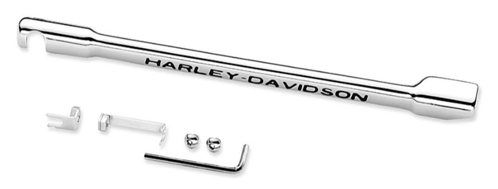 Harley-Davidson® Script Gear Shifter Linkage Cover, Chrome Finish