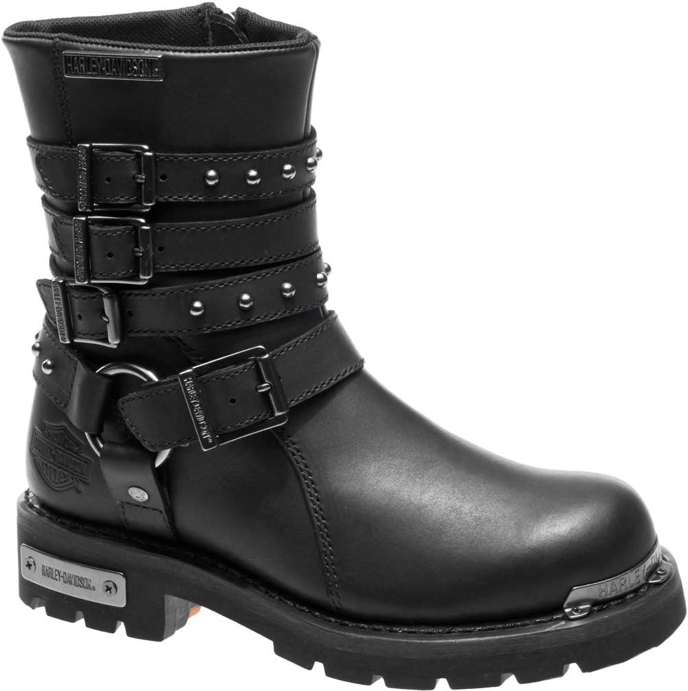 Harley-Davidson® Women's Eddington 7-Inch Black Motorcycle Boots