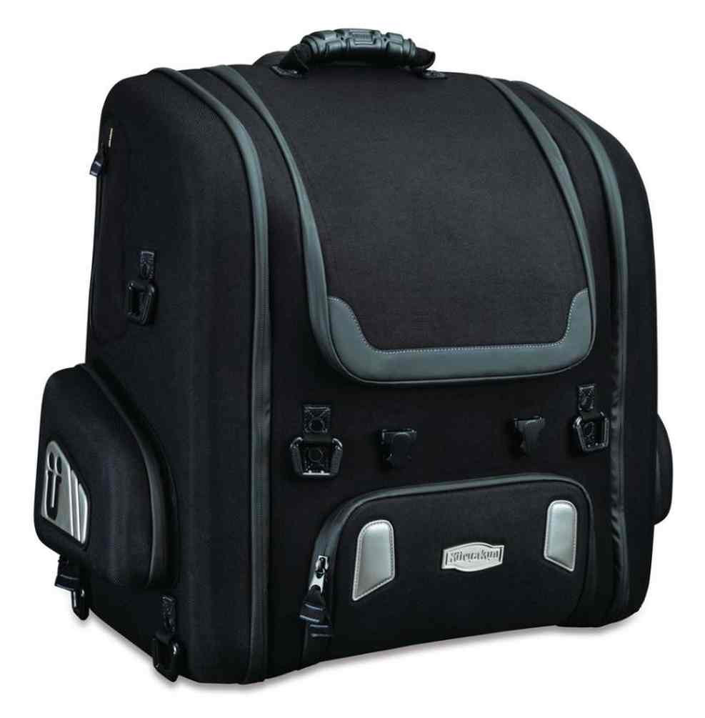 harukecyon Kuryakyn XKursion XW5.5 Motorcycle Roller Rack Bag - Black, 19.5 x