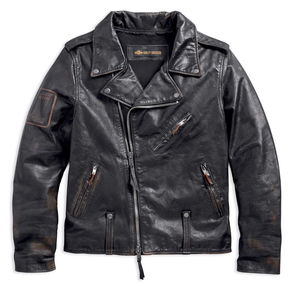 Harley-Davidson® Men's Master Distressed Slim Fit Leather Biker
