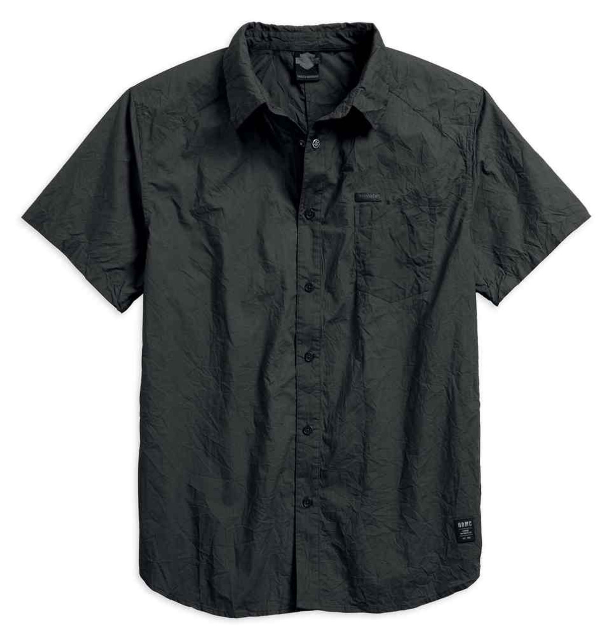 Harley-Davidson® Men's Black Label Washed & Wrinkled Woven Shirt 96648 ...