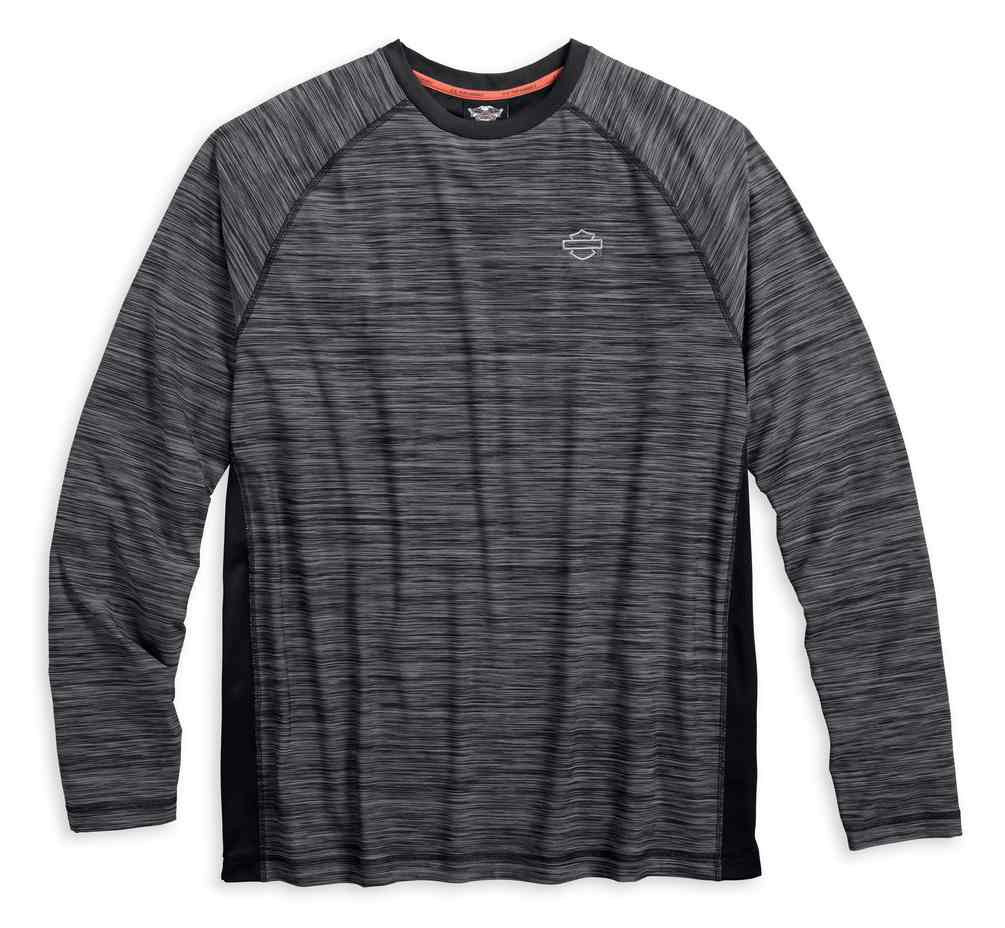 Harley-Davidson® Men's Performance Mesh Panel Pullover, Black