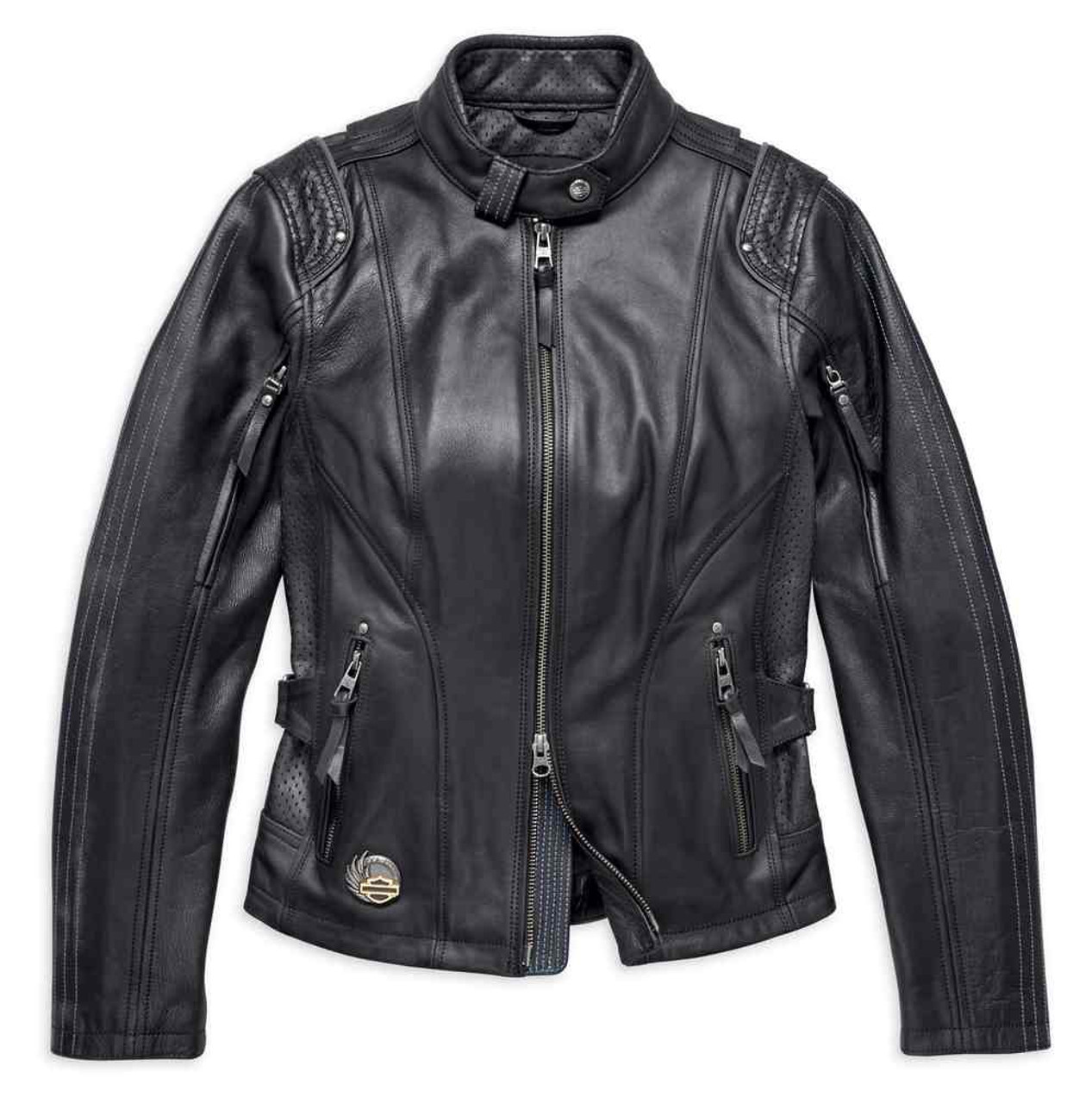 希少✨️CADILLAC キャデラック MA-1 ブルゾン ナイロン USA製 L Harley-Davidson® Women's 115th Anniversary Leather Jacket