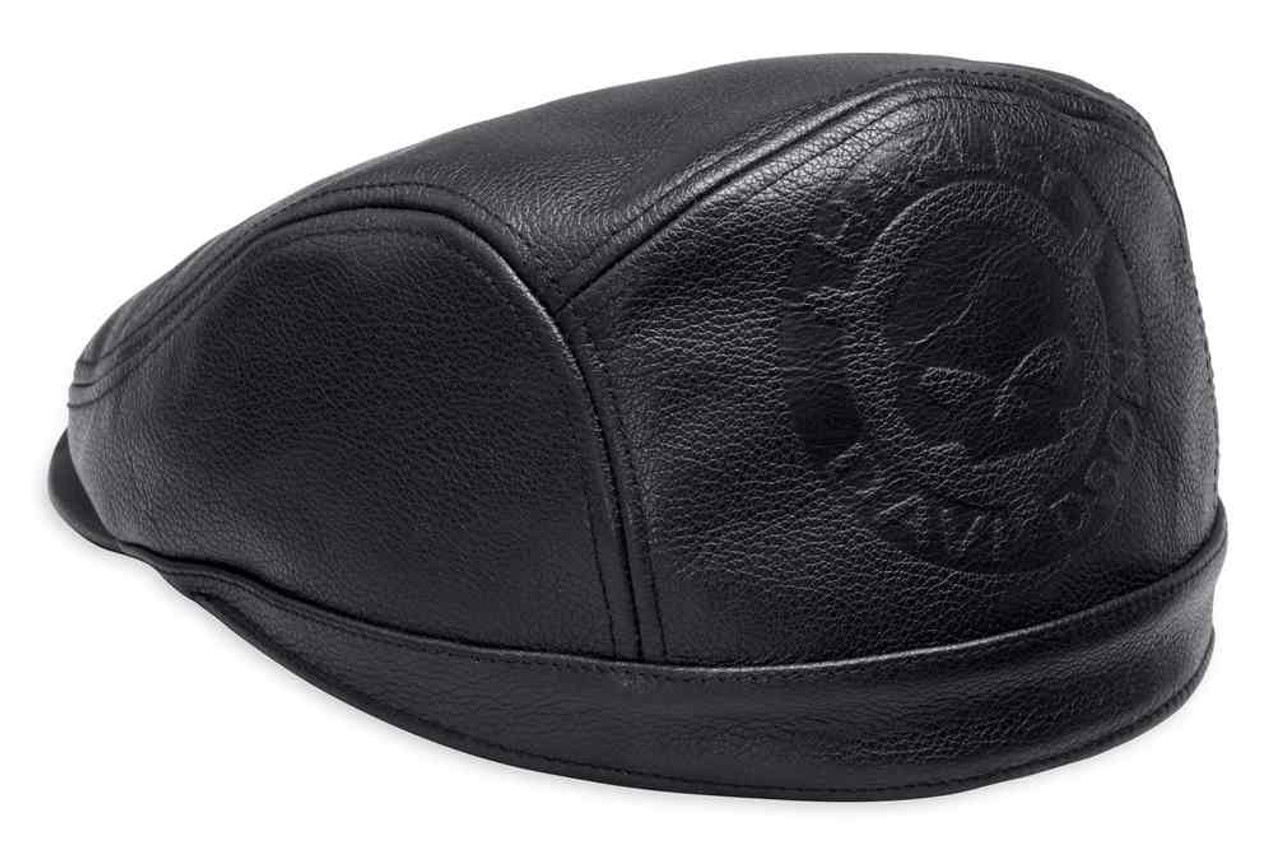 Harley-Davidson® Men's Debossed Willie G Skull Leather Ivy