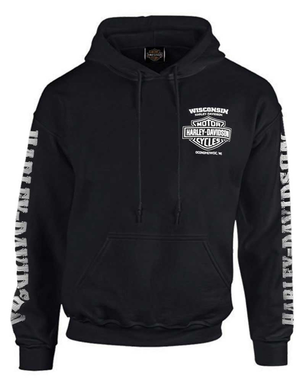 Harley-Davidson® Men's Lightning Crest Pullover Hooded Sweatshirt