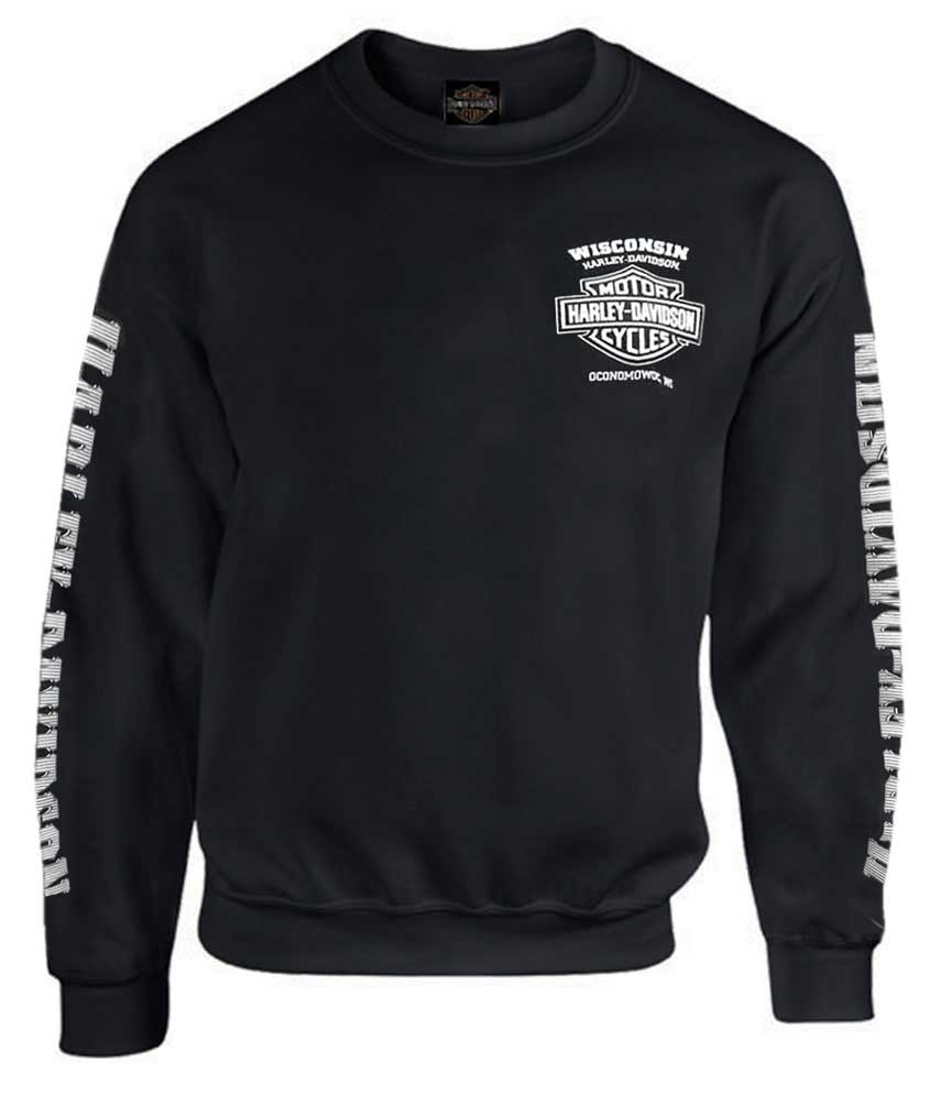 Harley-Davidson® Men's Lightning Crest Fleece Pullover Sweatshirt