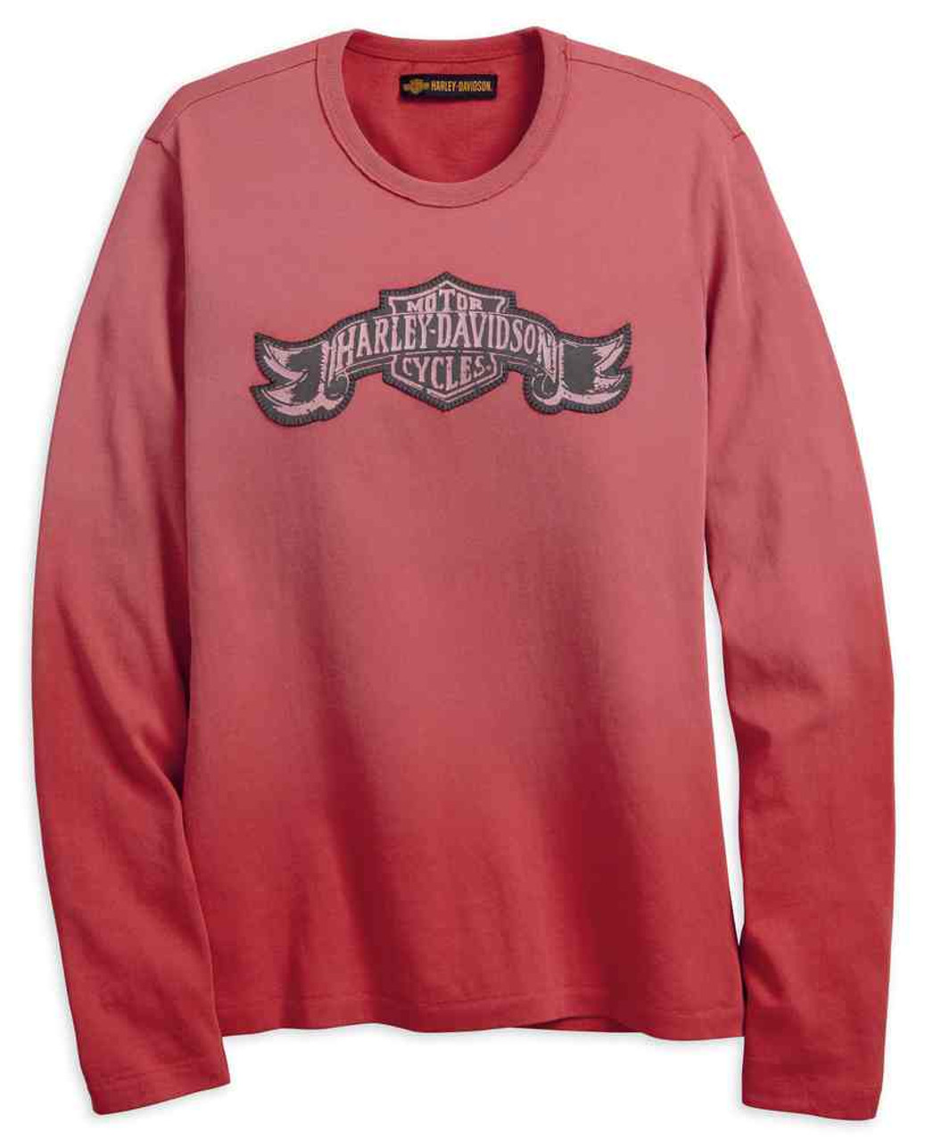 Harley-Davidson® Women's Jersey Applique Long Sleeve Shirt, Rose 99100-18VW