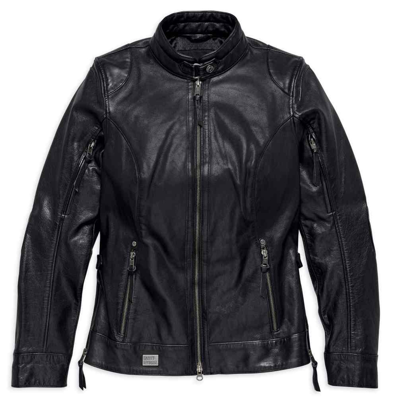 Harley-Davidson® Women's Line Stitcher Leather Jacket, Black