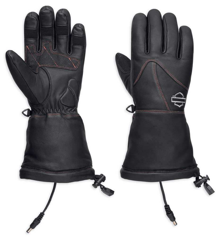 Harley-Davidson® Women's Heated BTC 12V Leather Gauntlet Gloves