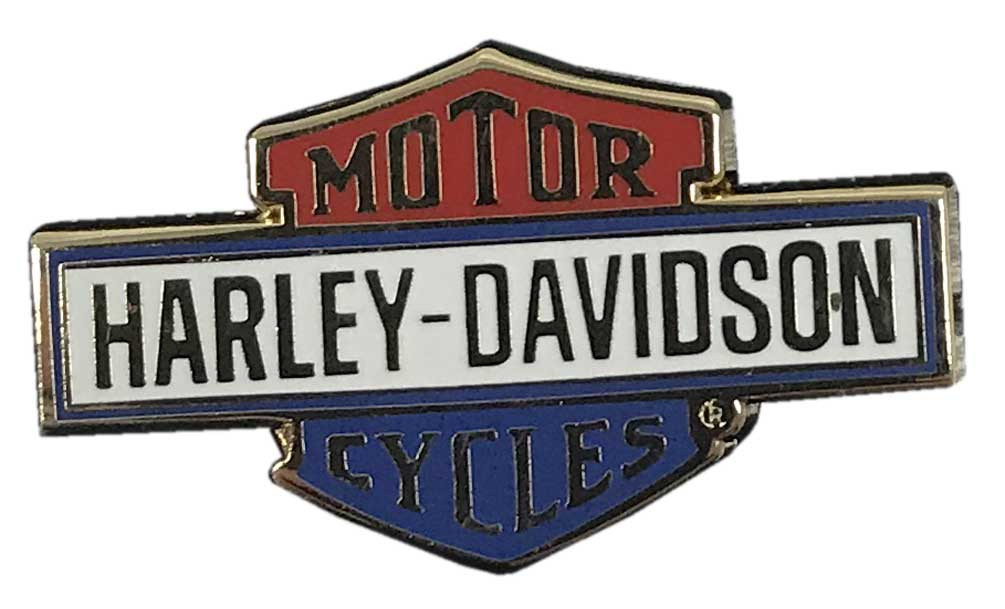 Harley-Davidson® Retro Bar & Shield in Red White & Blue, 1.5 x